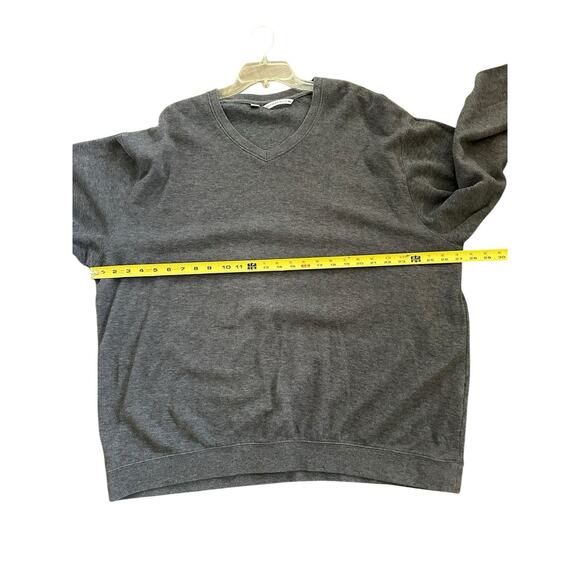 Cutter & Buck Charcoal Grey V-Neck Pullover Sweater Men’s Shirt Size XXL - Picture 4 of 9